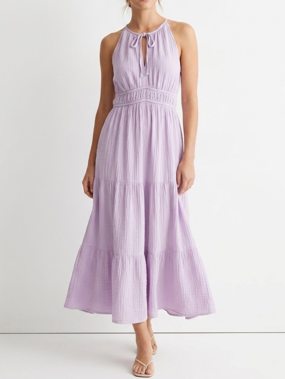 Old Navy Lavender Tiered Maxi Skirt